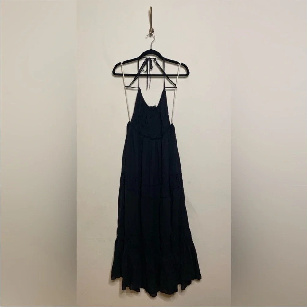 Free People Taking Sides Maxi in Black